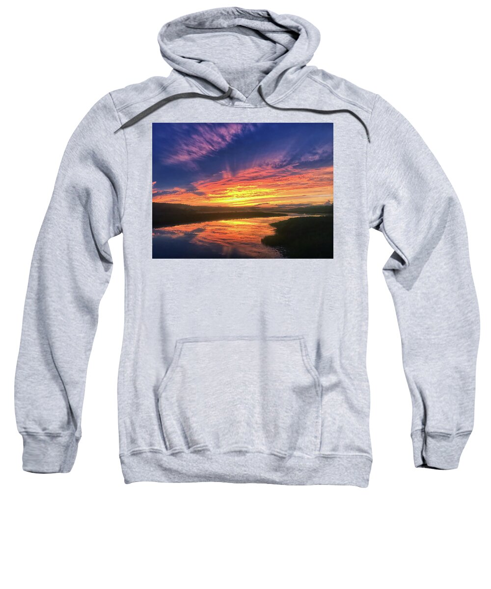 Sunset Sweatshirt featuring the photograph Sunset after the rain by David Pratt