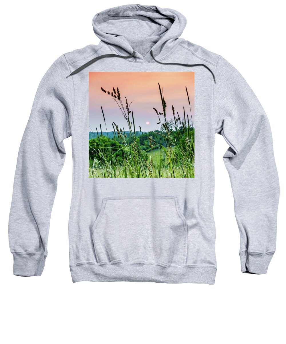 America Sweatshirt featuring the photograph Sunset over Kentucky countryside by Alexey Stiop