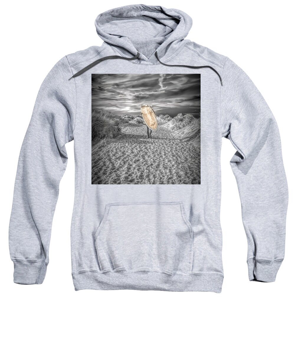  Sweatshirt featuring the photograph Surfer by Bill Posner