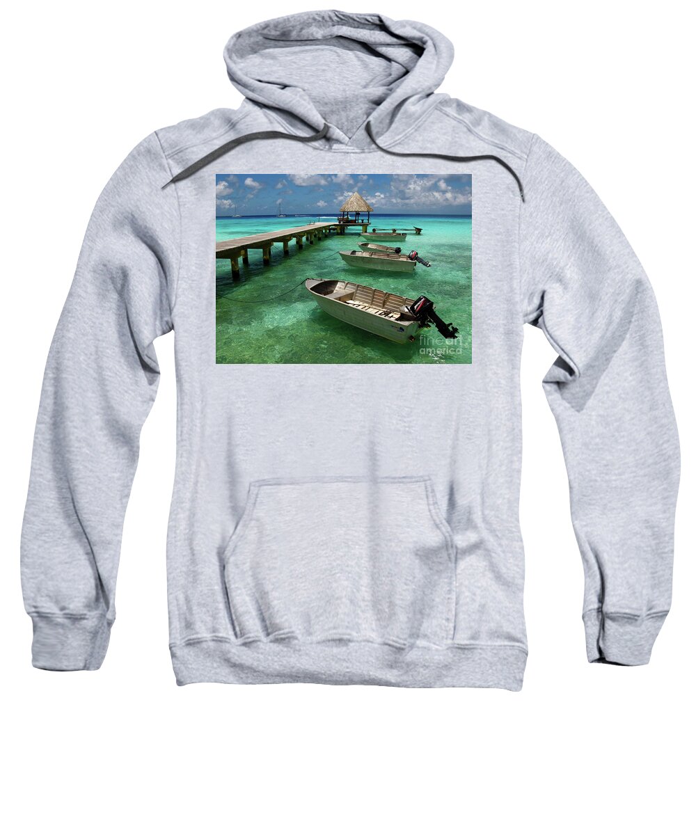 Tahiti Sweatshirt featuring the photograph Tahitian Waters by Terri Brewster