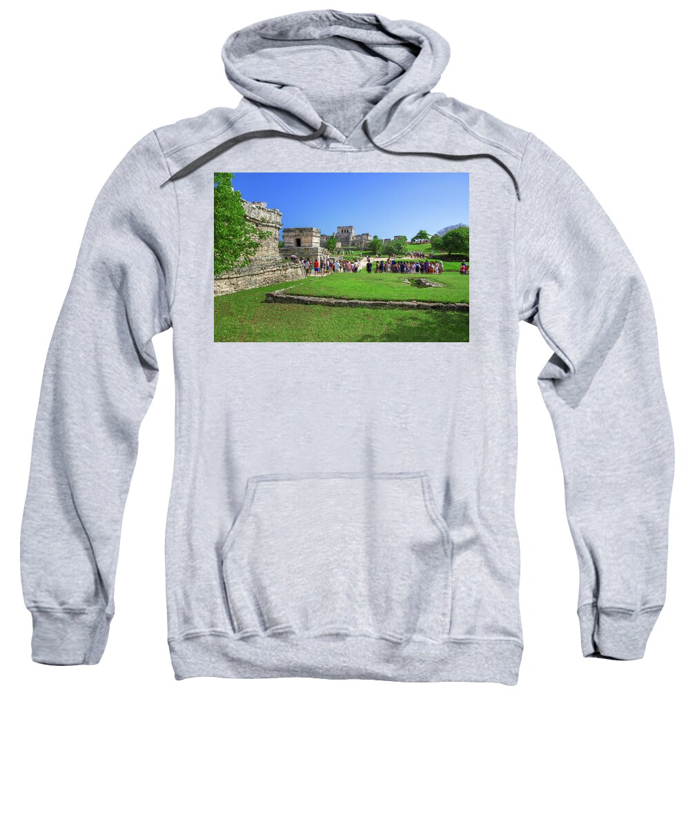 Temple Sweatshirt featuring the photograph Temples of Tulum by Sun Travels