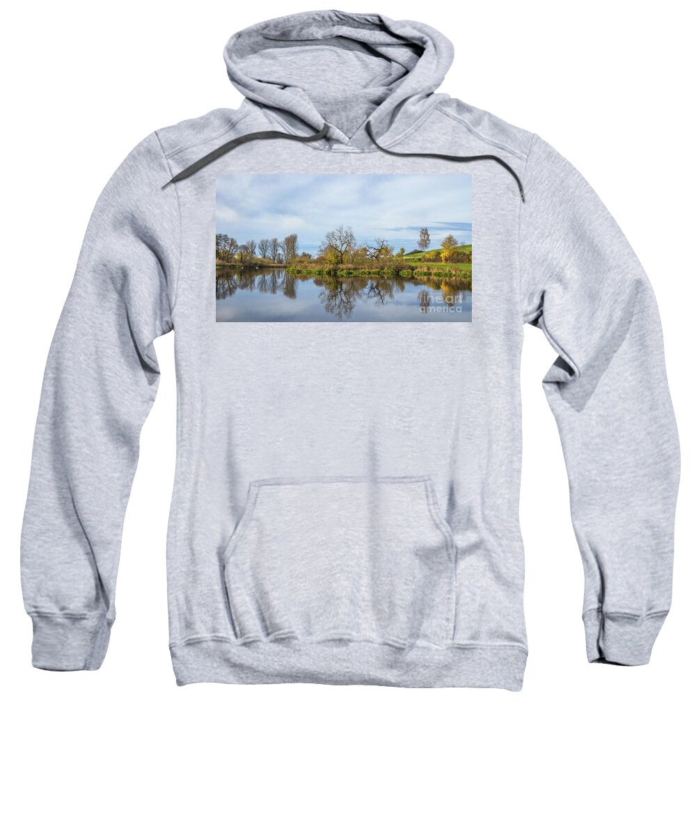 Danube Sweatshirt featuring the photograph The Danube River by Bernd Laeschke