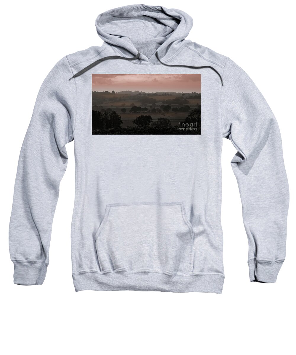 English Sweatshirt featuring the photograph The English Landscape by Perry Rodriguez
