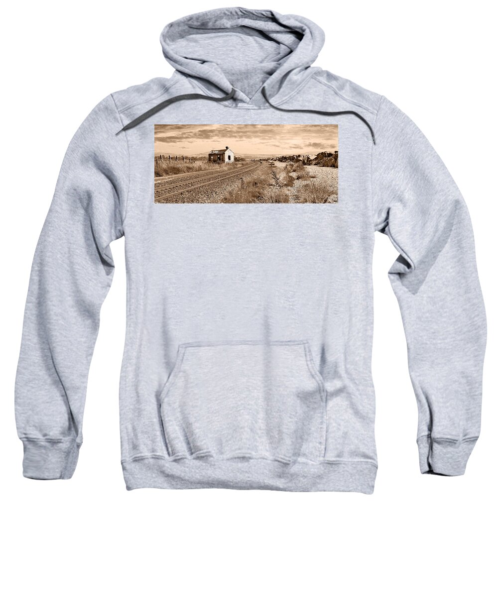 New Castle Sweatshirt featuring the photograph Railroad To New Castle by Randall Dill