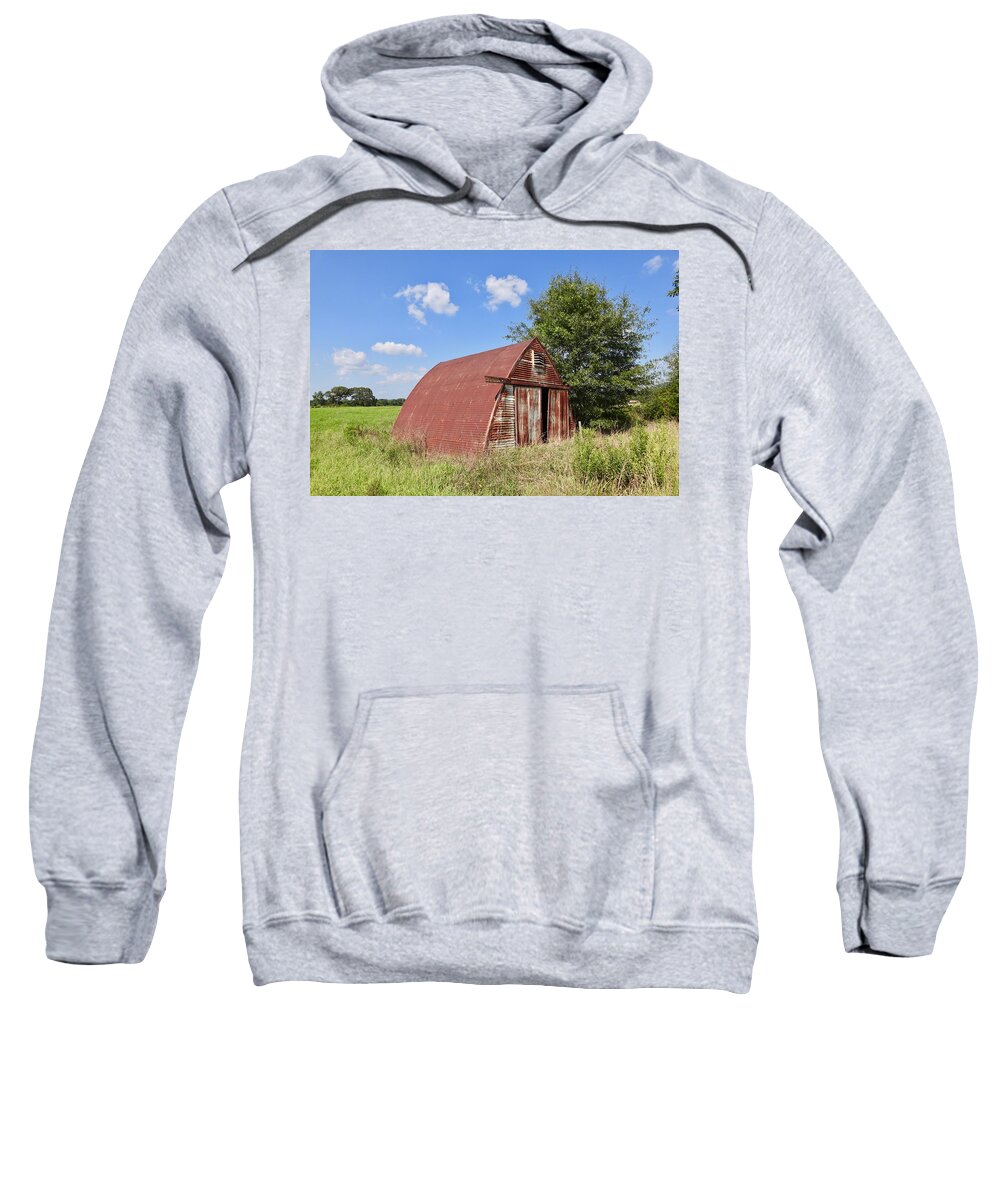 Shed Sweatshirt featuring the photograph The Shed at Vigo by Steven Gordon