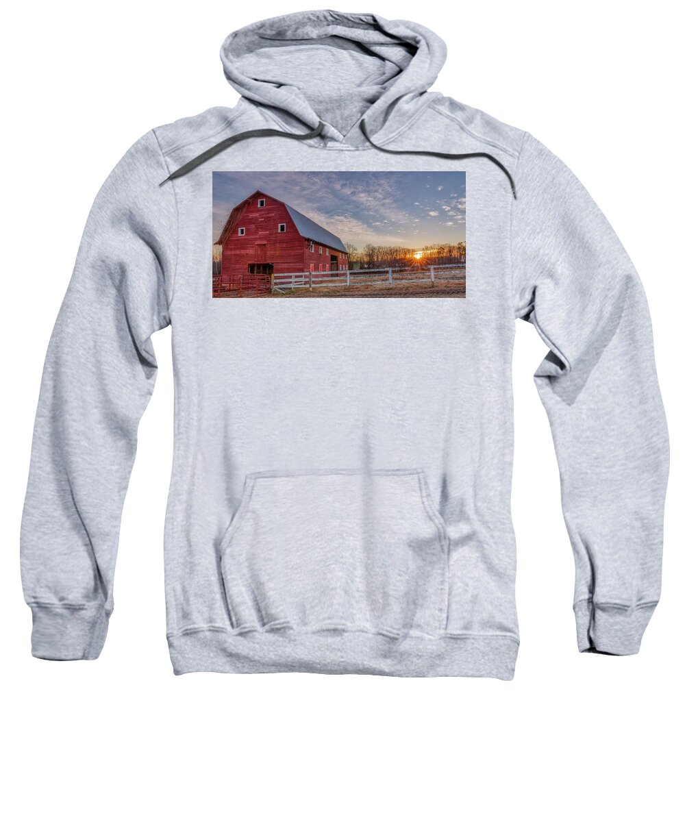 Barn Sweatshirt featuring the photograph This Ol Barn by Donna Twiford