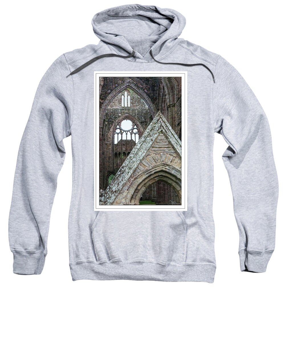 Arches Sweatshirt featuring the photograph Through the Arches in Tintern Abbey by Peggy Dietz