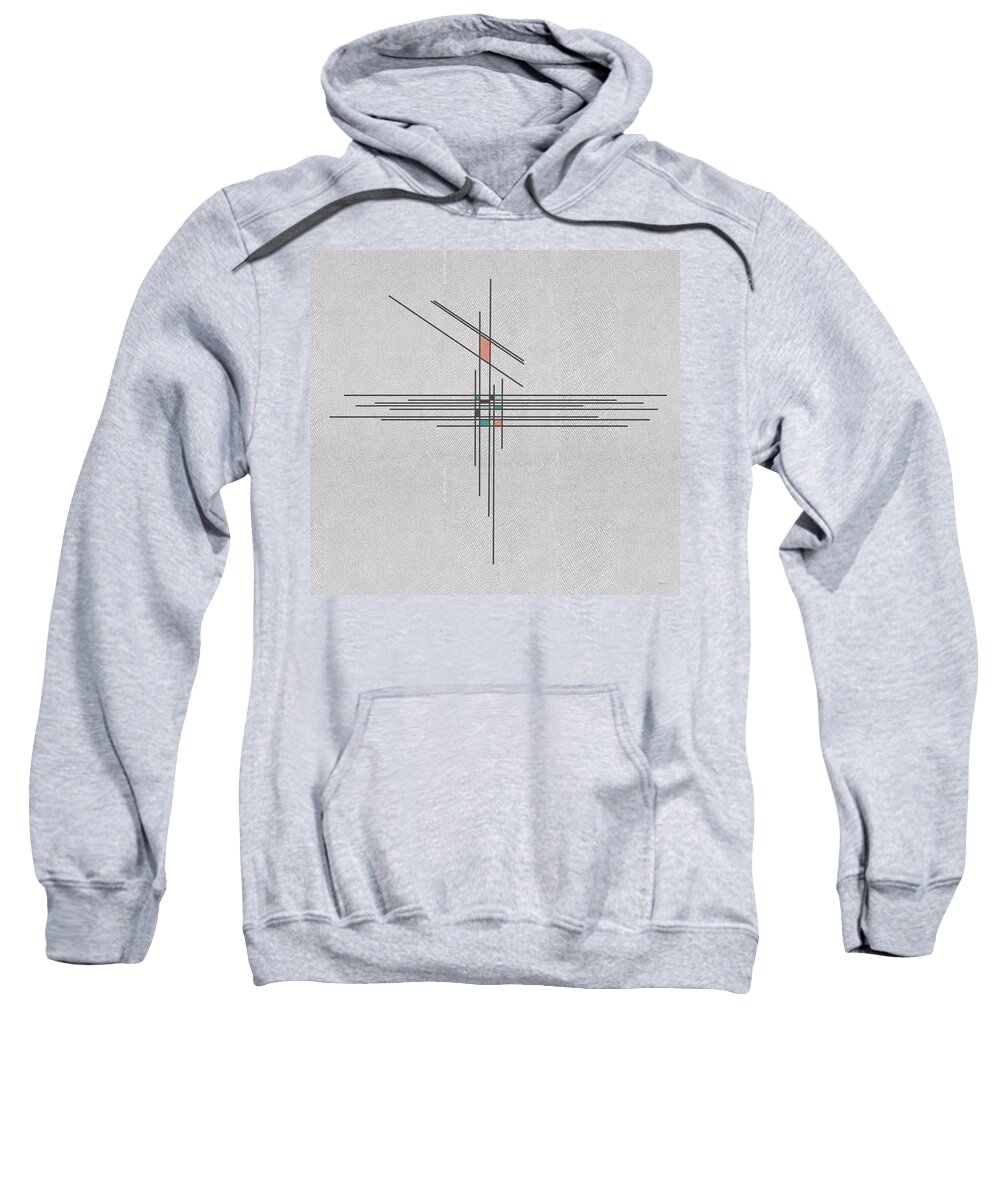 Geometric Sweatshirt featuring the digital art Tilt by Berlynn