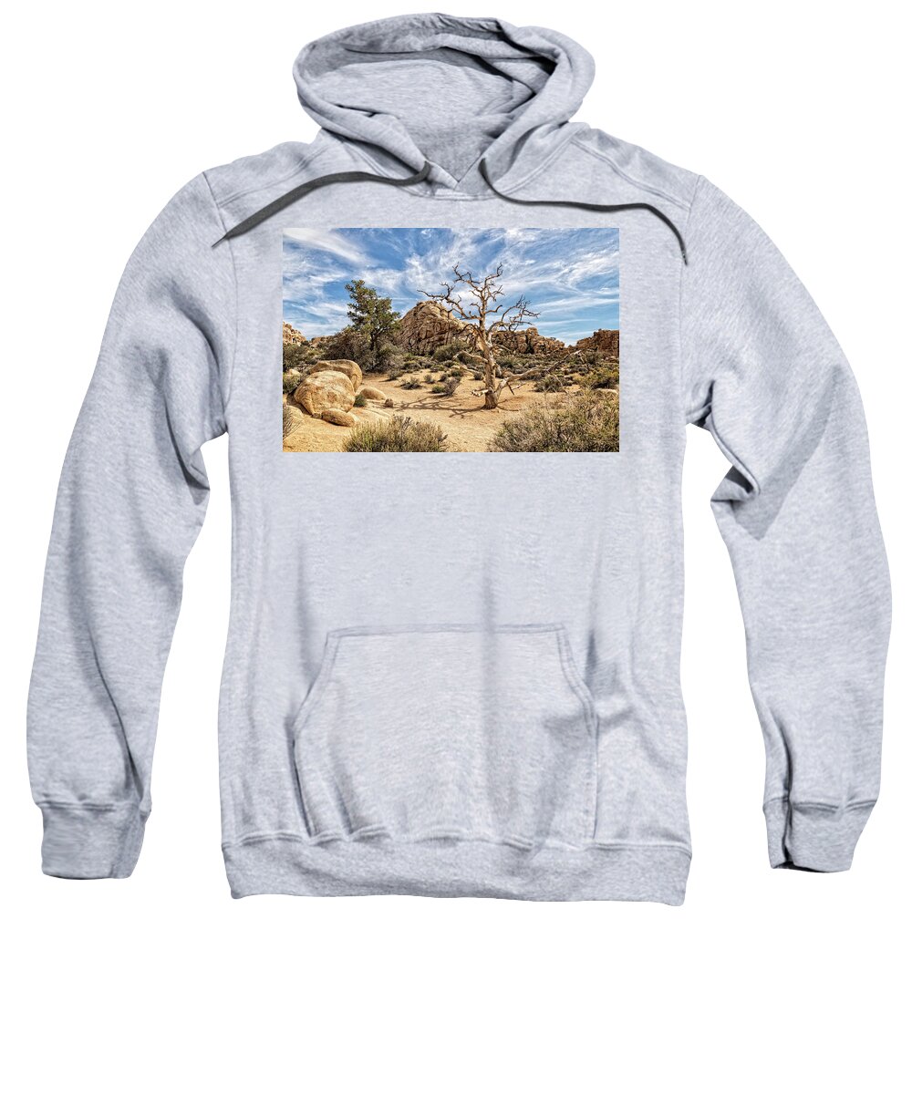 Twisted Tree Sweatshirt featuring the photograph Twisted Tree in Hidden Valley by Sandra Selle Rodriguez