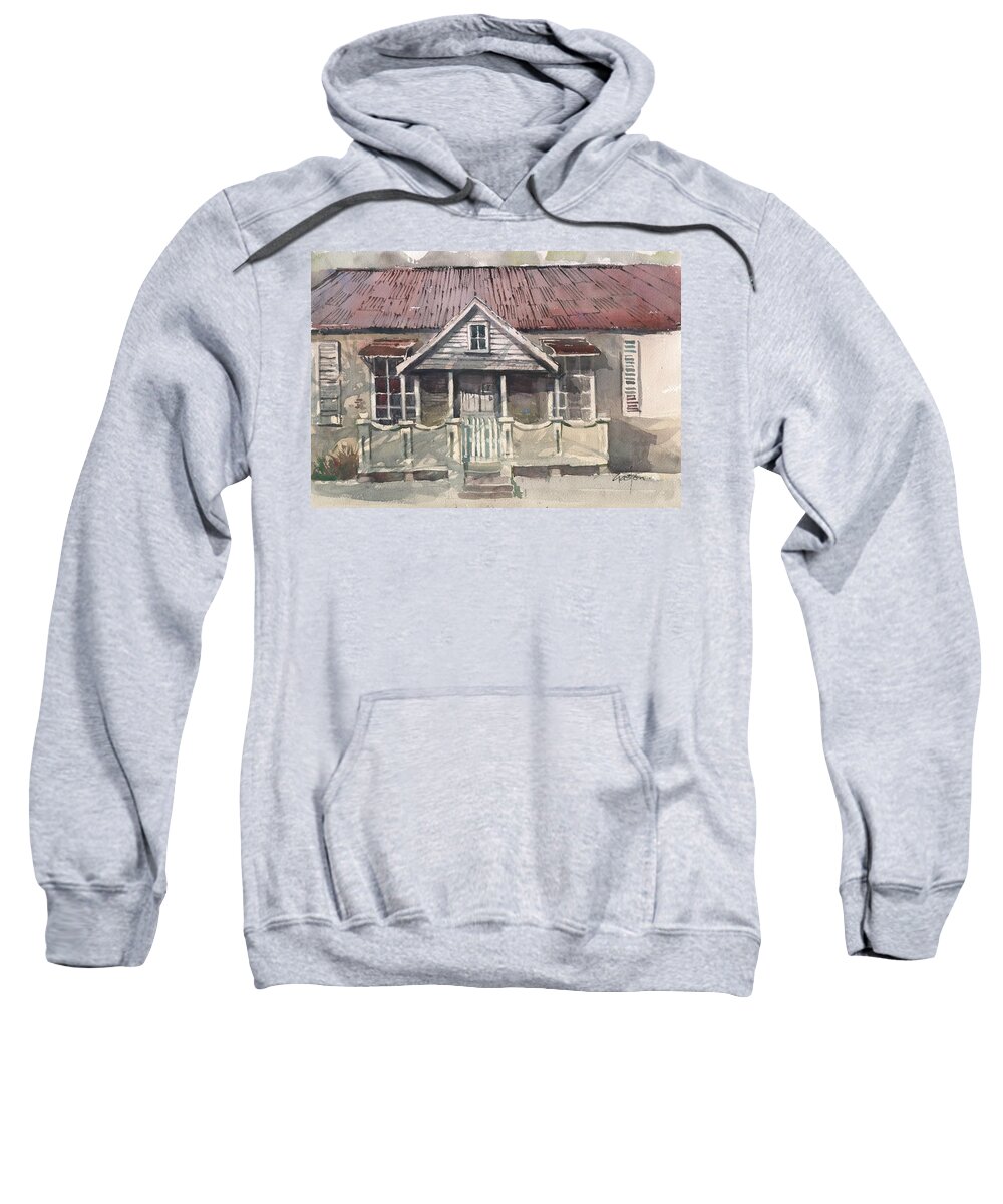 Tampa Sweatshirt featuring the painting Union Street Mobay by Gaston McKenzie