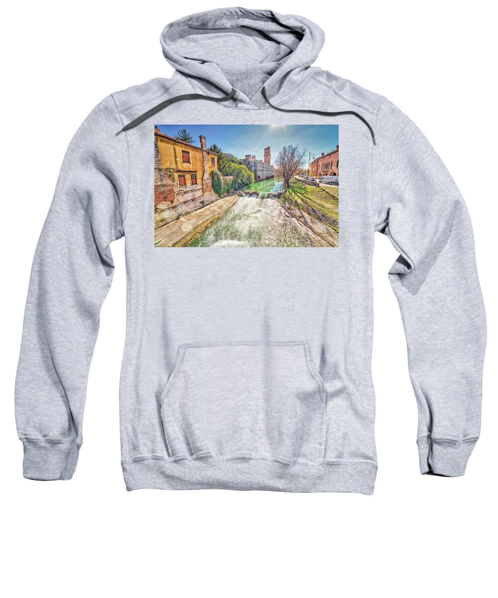 Italy Sweatshirt featuring the photograph Water Channel by Vivida Photo PC
