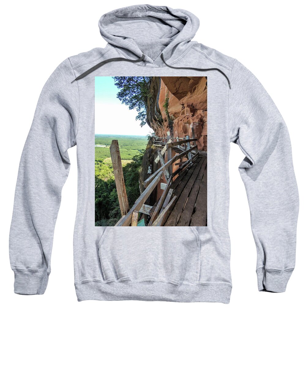Issan Sweatshirt featuring the photograph We take our guests here if they are brave enough by Jeremy Holton