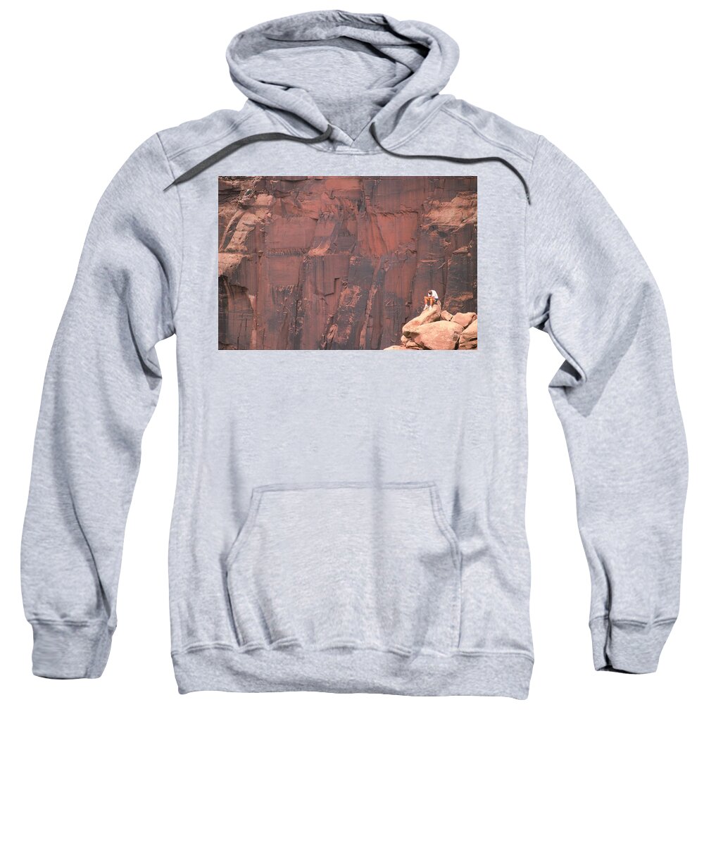 Moab Utah Sweatshirt featuring the photograph Well Deserved Rest by Marty Klar