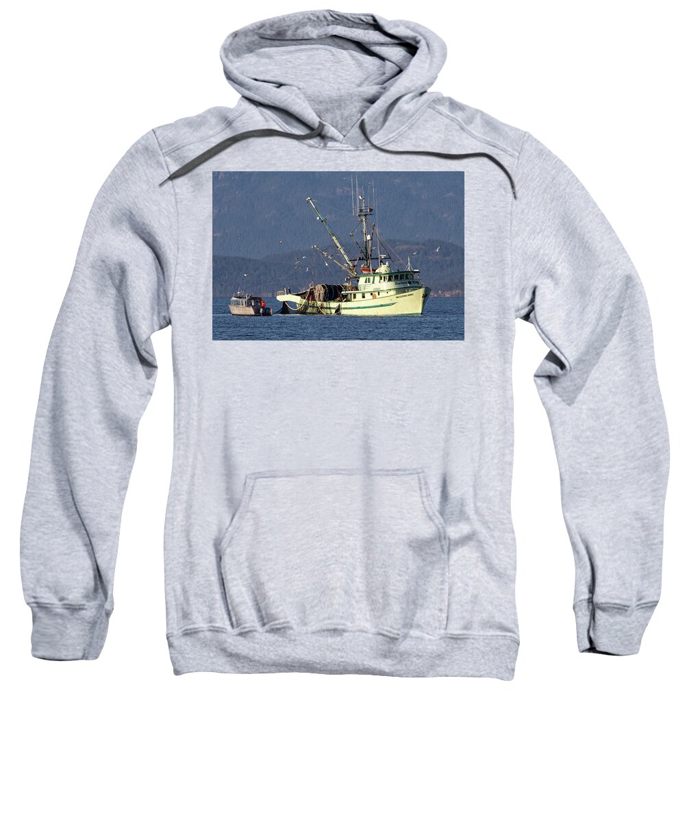 Western King Sweatshirt featuring the photograph Western King Off Madrona by Randy Hall