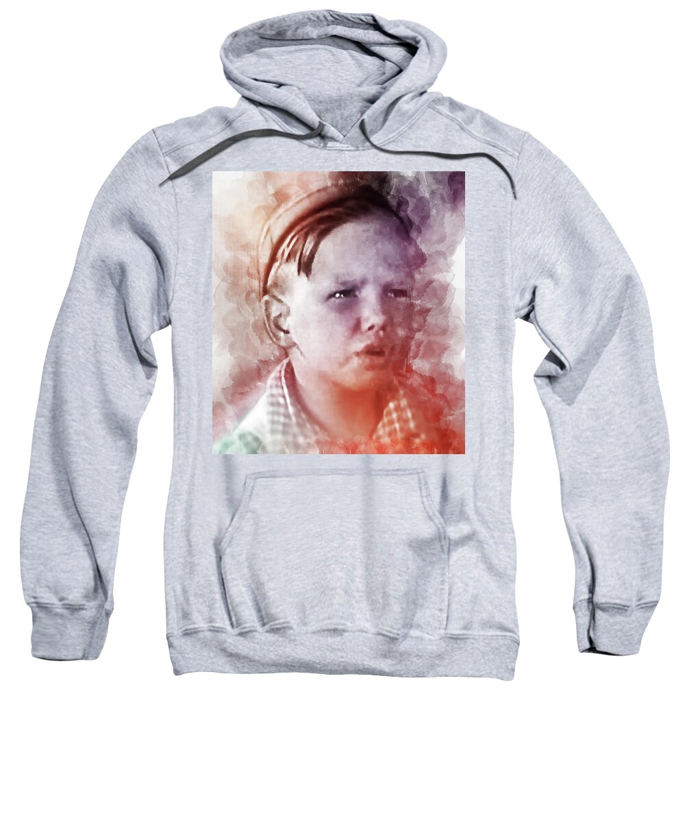 Our Gang Comedy Sweatshirt featuring the digital art Wheezer by Pheasant Run Gallery