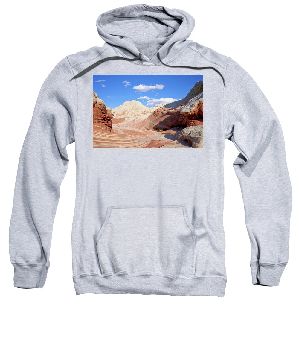 Desert Sweatshirt featuring the photograph White Pocket by Ivan Franklin