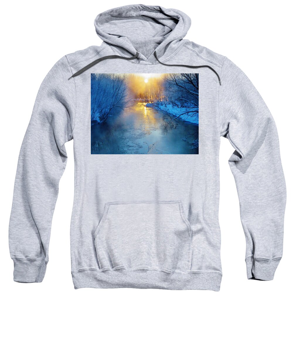 Sunrise Sweatshirt featuring the photograph Winter Sunrise by Lori Frisch