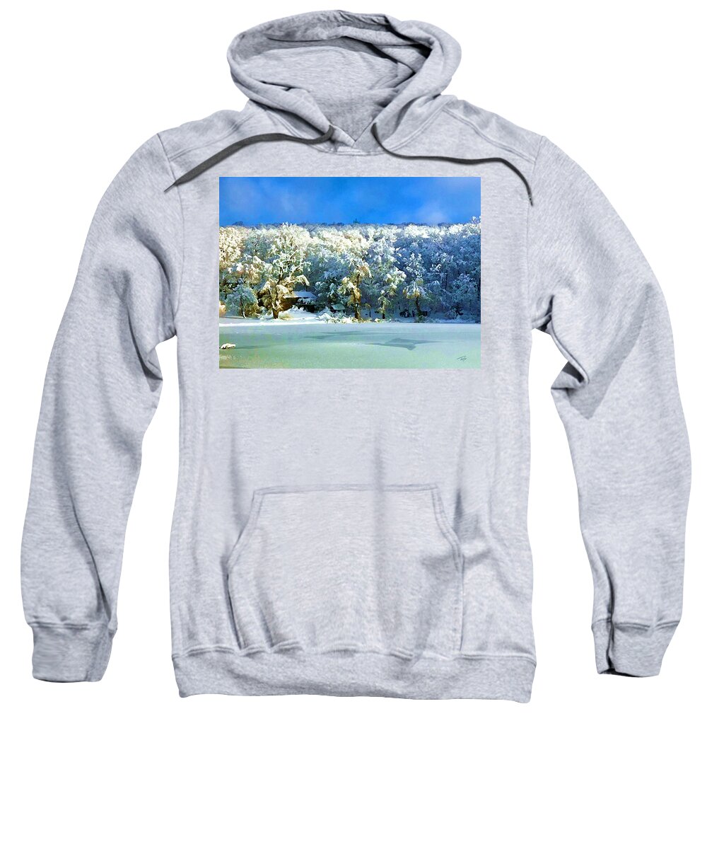 Winter Sweatshirt featuring the photograph Winter Rainbow by Tom Johnson