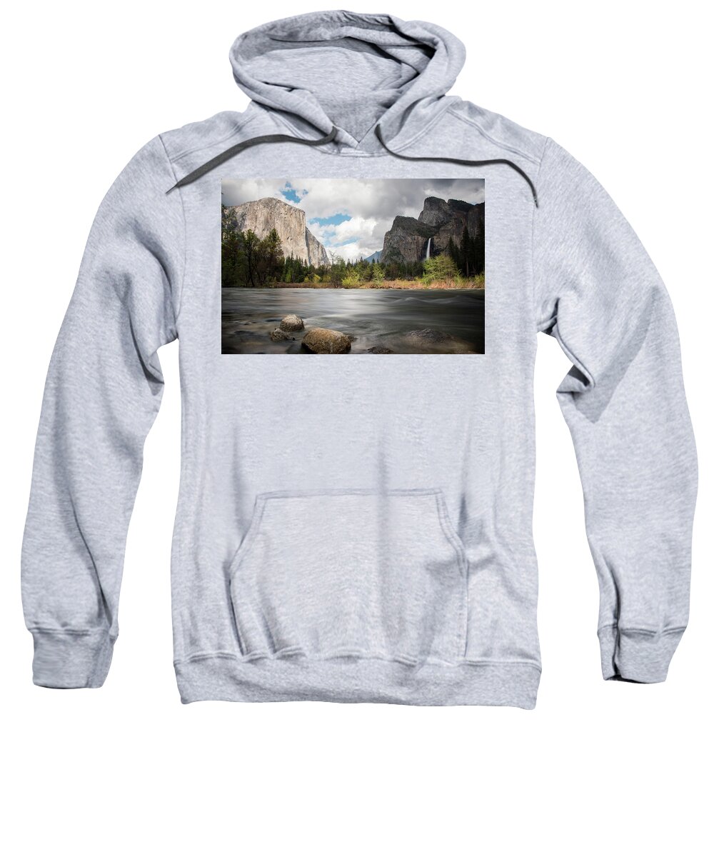 Valley View Sweatshirt featuring the photograph Yosemite Valley View by Jennifer Ancker