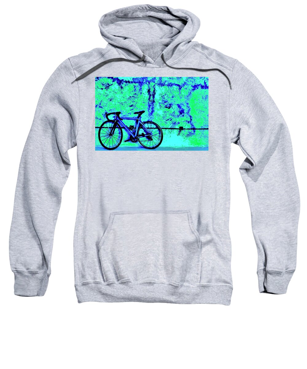 Bike Sweatshirt featuring the photograph Your Ride is Waiting by Debra Grace Addison