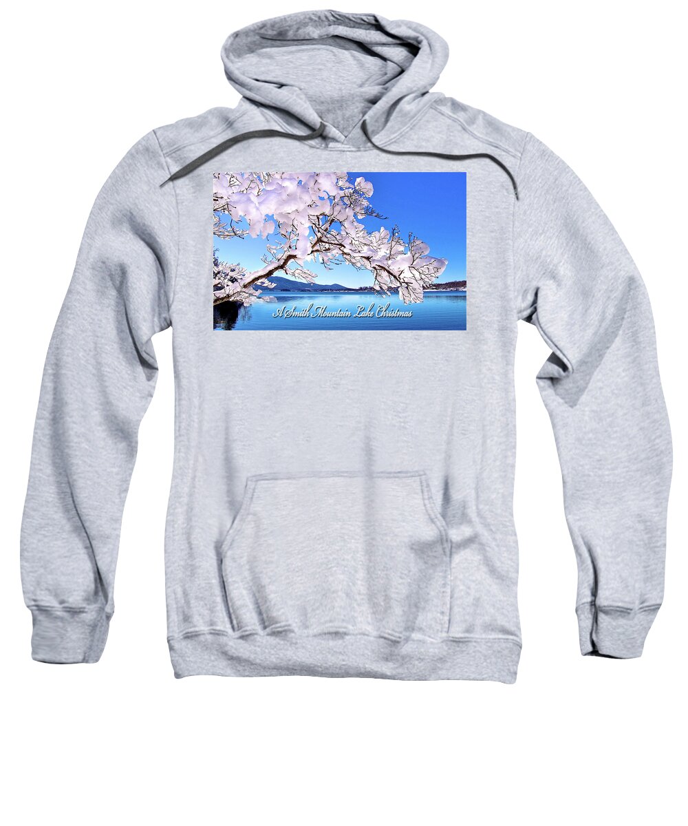 Smith Mountain Lake Christmas Cards Sweatshirt featuring the photograph A Smith Mountain Lake Christmas #1 by The James Roney Collection