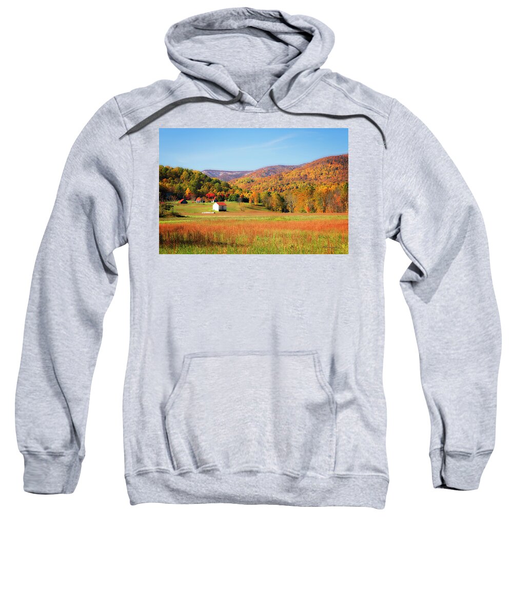 Photo Sweatshirt featuring the photograph Autumn Fields -1 #1 by Alan Hausenflock