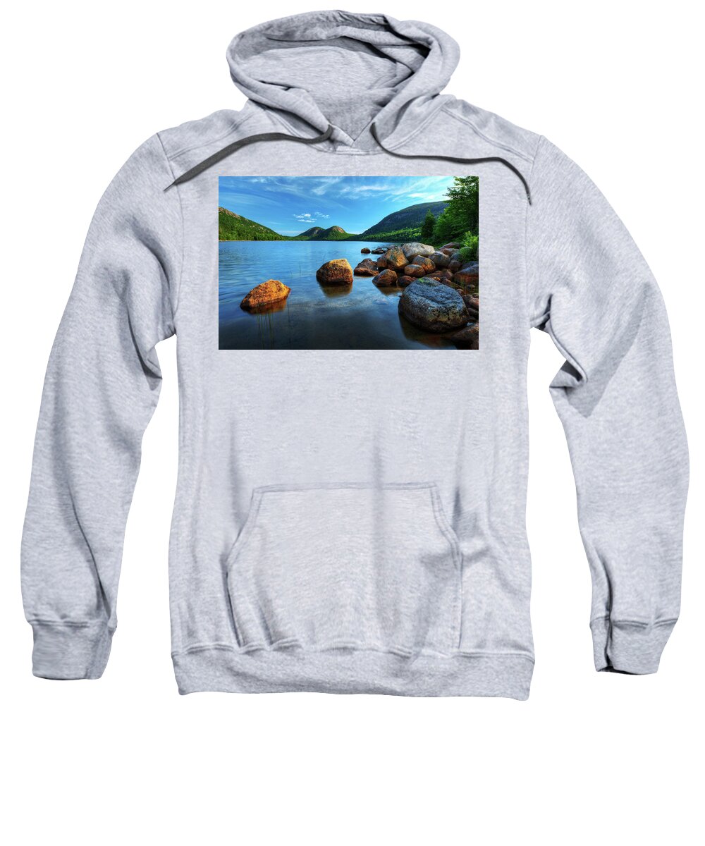 Acadia National Park Sweatshirt featuring the photograph Jordan Pond 2517 by Greg Hartford