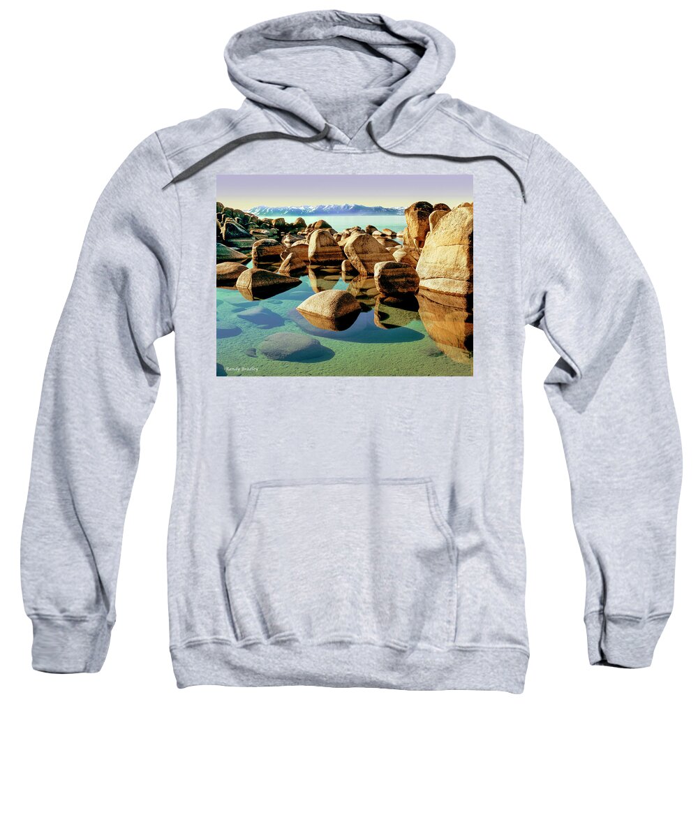 Usa Sweatshirt featuring the photograph Lake Tahoe Boulders #1 by Randy Bradley