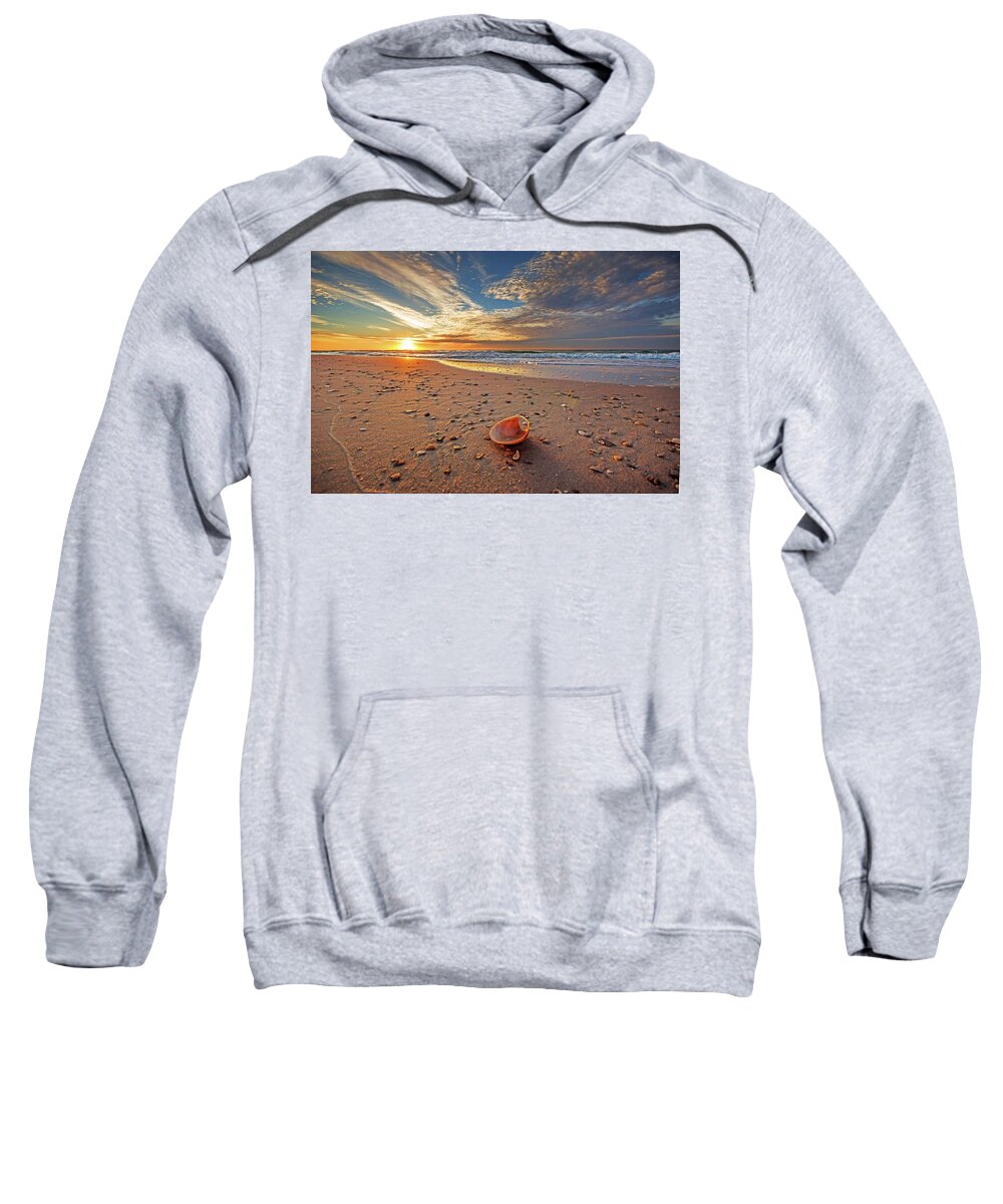 Alabama Sweatshirt featuring the photograph Seashell by the Seashore #1 by Michael Thomas