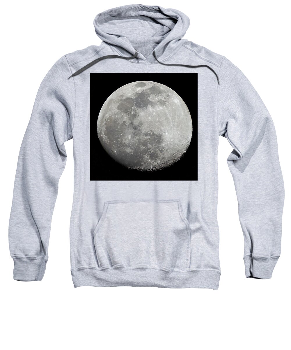  Sweatshirt featuring the photograph Waxing Moon #1 by Al Judge