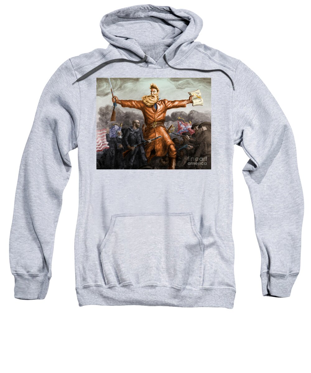 John Brown Sweatshirt featuring the photograph John Brown American Abolitionist #11 by Photo Researchers