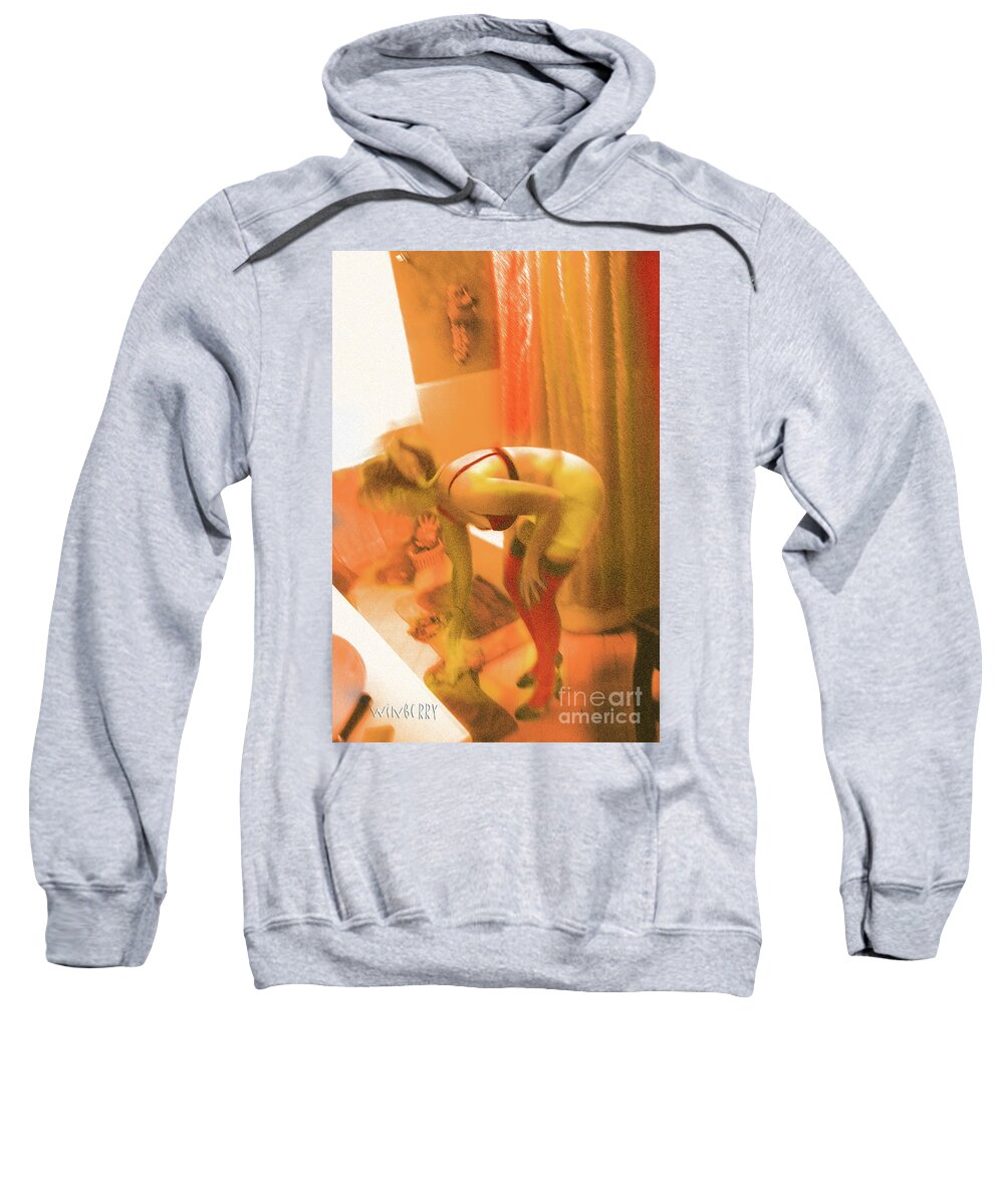 Tinted Bw Sweatshirt featuring the digital art Tinted BW #16 by Bob Winberry