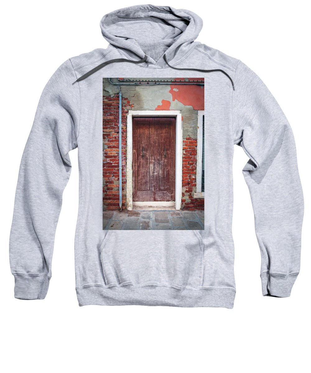 Murano Sweatshirt featuring the photograph 1715 Murano Door by Steve Sturgill