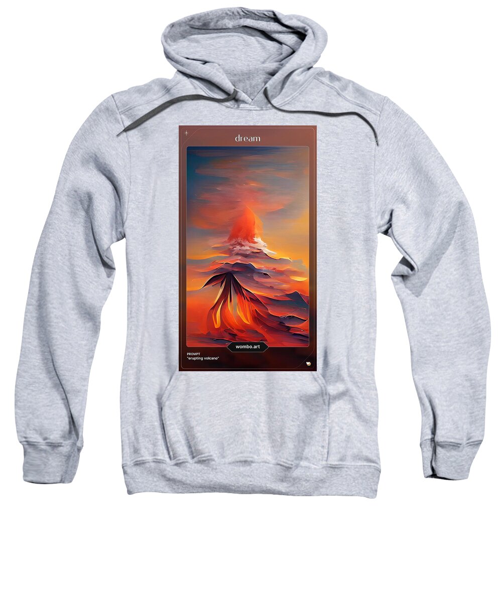 Abstract Sweatshirt featuring the digital art #19 #19 by Denise F Fulmer