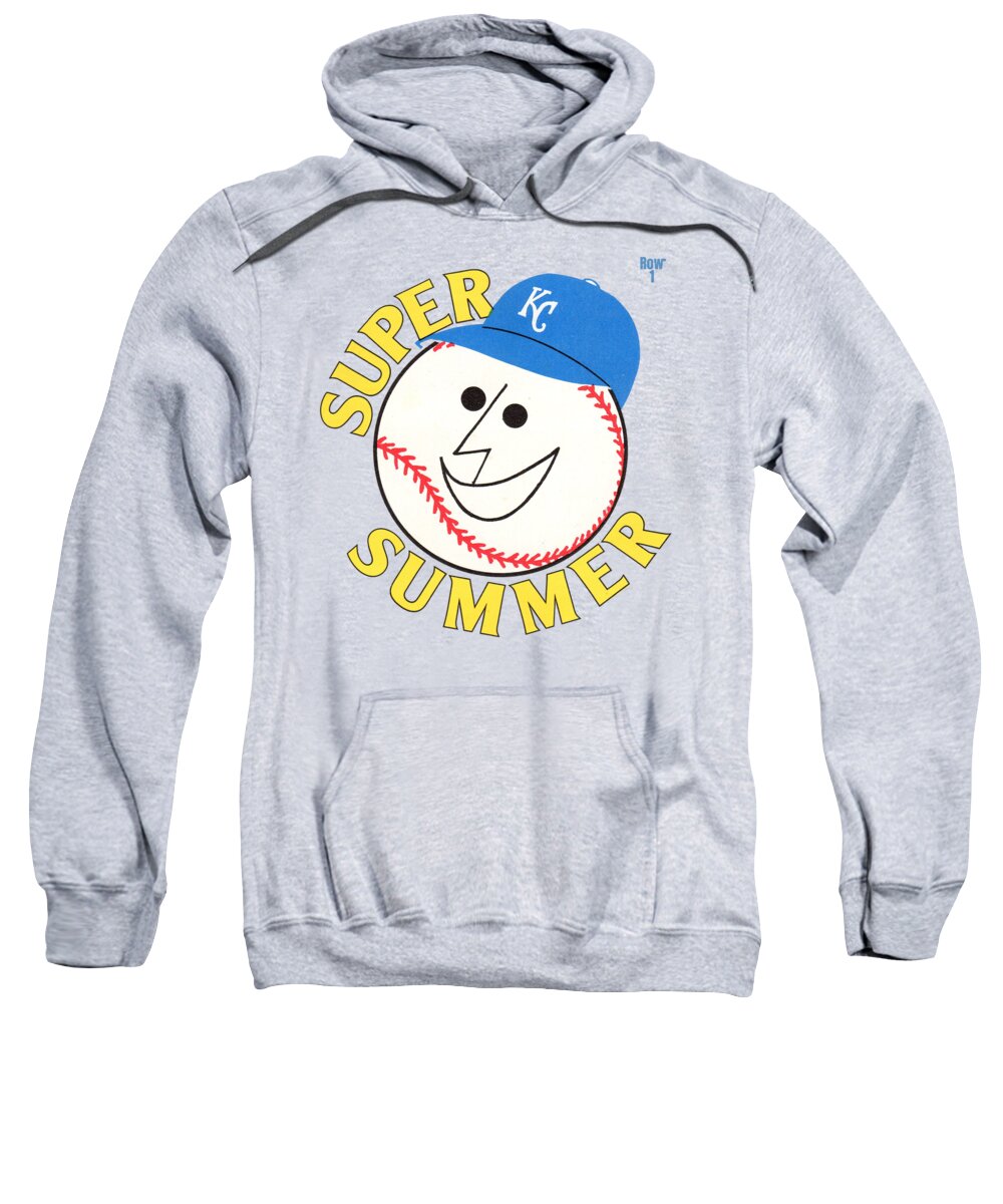 1977 Kansas City Royals Super Summer Poster Adult Pull-Over Hoodie by Row  One Brand - Pixels