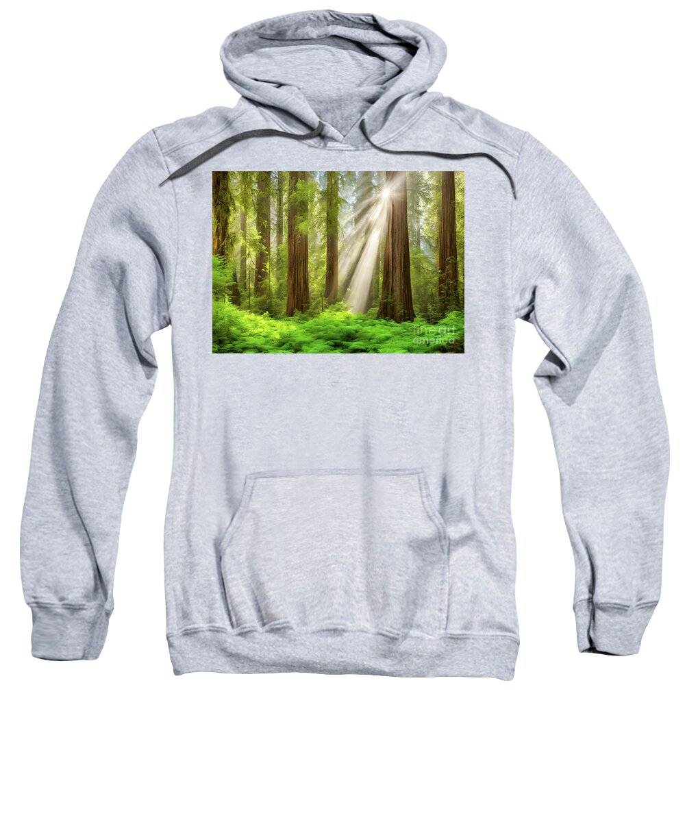 Redwoods Sweatshirt featuring the photograph Founders' Grove #2 by Glenn Franco Simmons