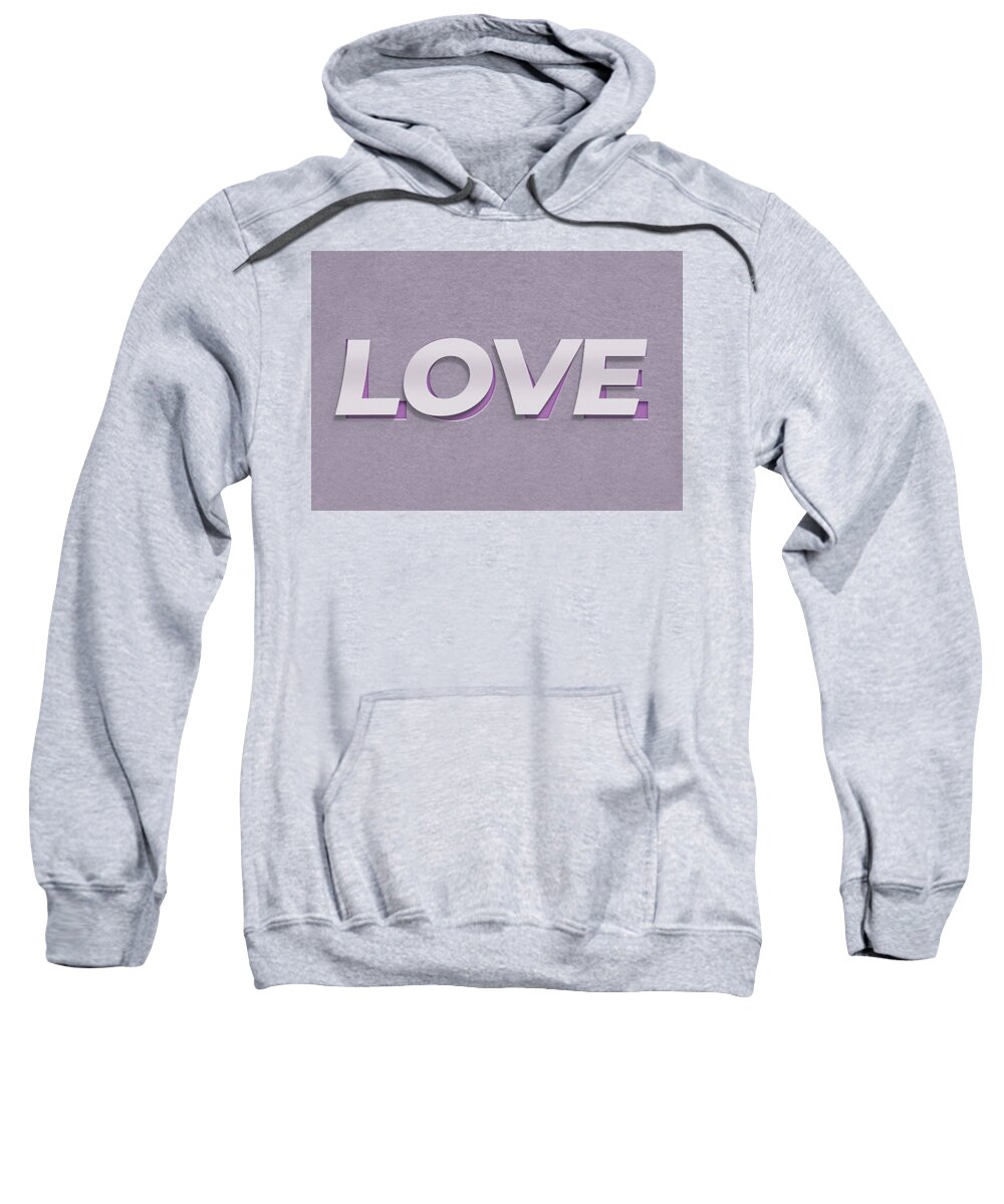 Cityscape Sweatshirt featuring the painting Love #2 by Celestial Images