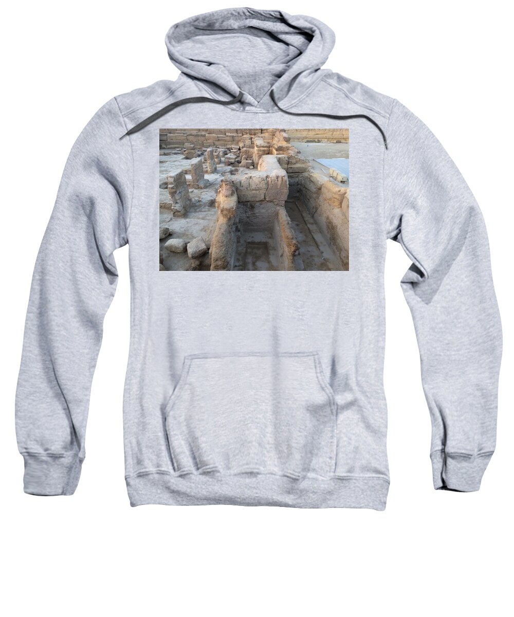 Giza Sweatshirt featuring the photograph Sphinx Temple #2 by Trevor Grassi