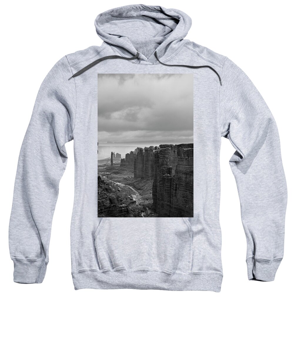  Sweatshirt featuring the photograph White rim #2 by Mike Bachman