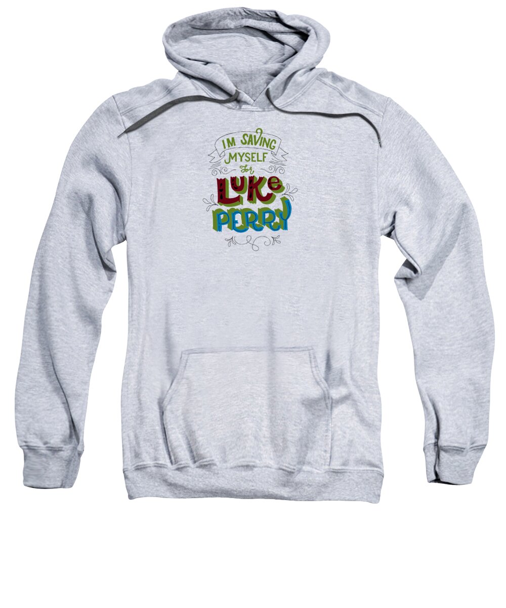   90210 Sweatshirt featuring the digital art Luke Perry #3 by Sari Widya