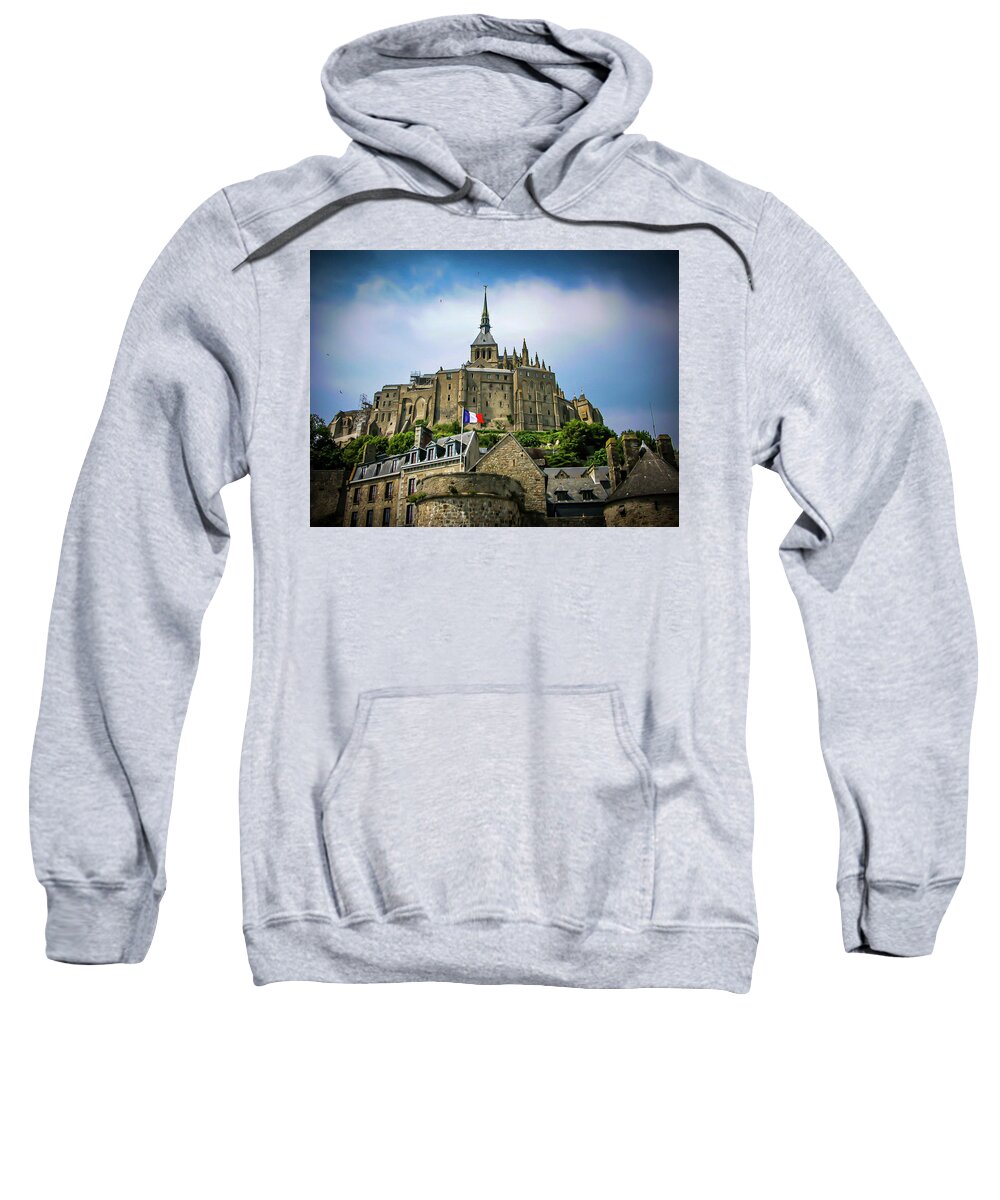 Building Sweatshirt featuring the photograph The Mont Saint-Michel #3 by Jim Feldman