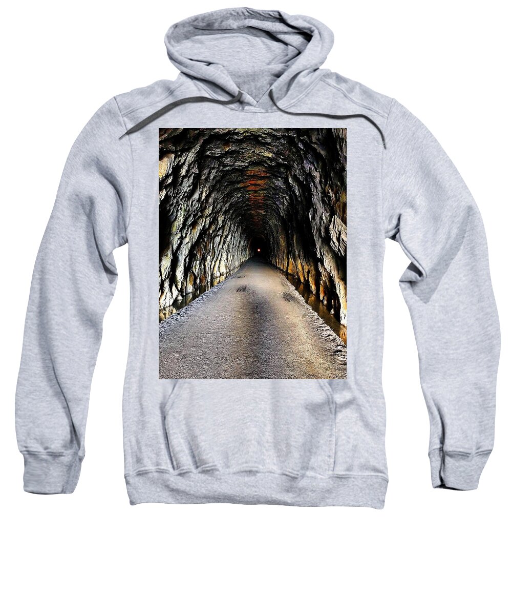  Sweatshirt featuring the photograph Crozet Blue Ridge Tunnel #5 by Stephen Dorton