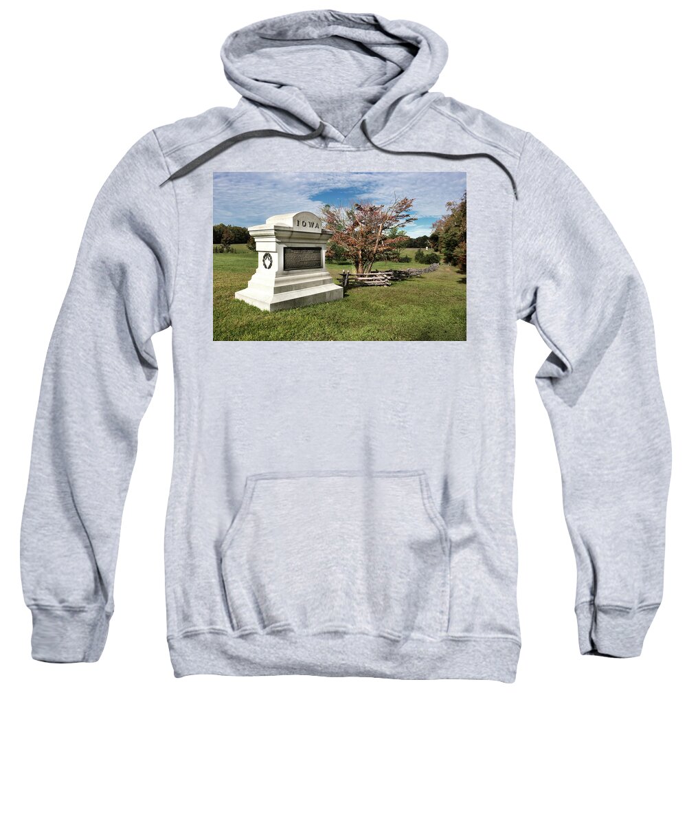 American Sweatshirt featuring the photograph 7th IA on Sunken Road by American Landscapes