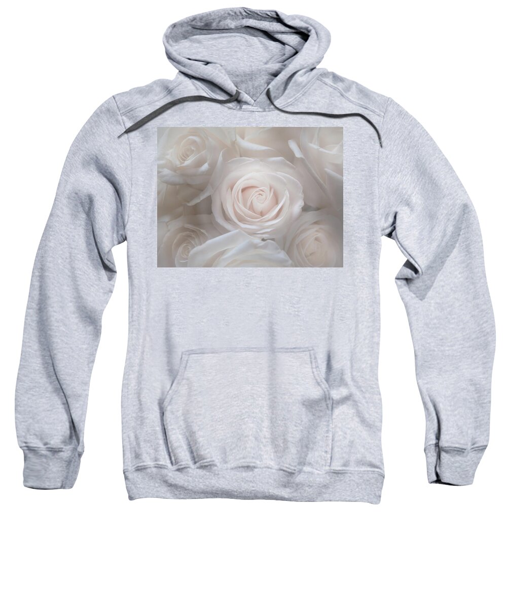 Roses Sweatshirt featuring the photograph A Bustle of Roses by Sylvia Goldkranz