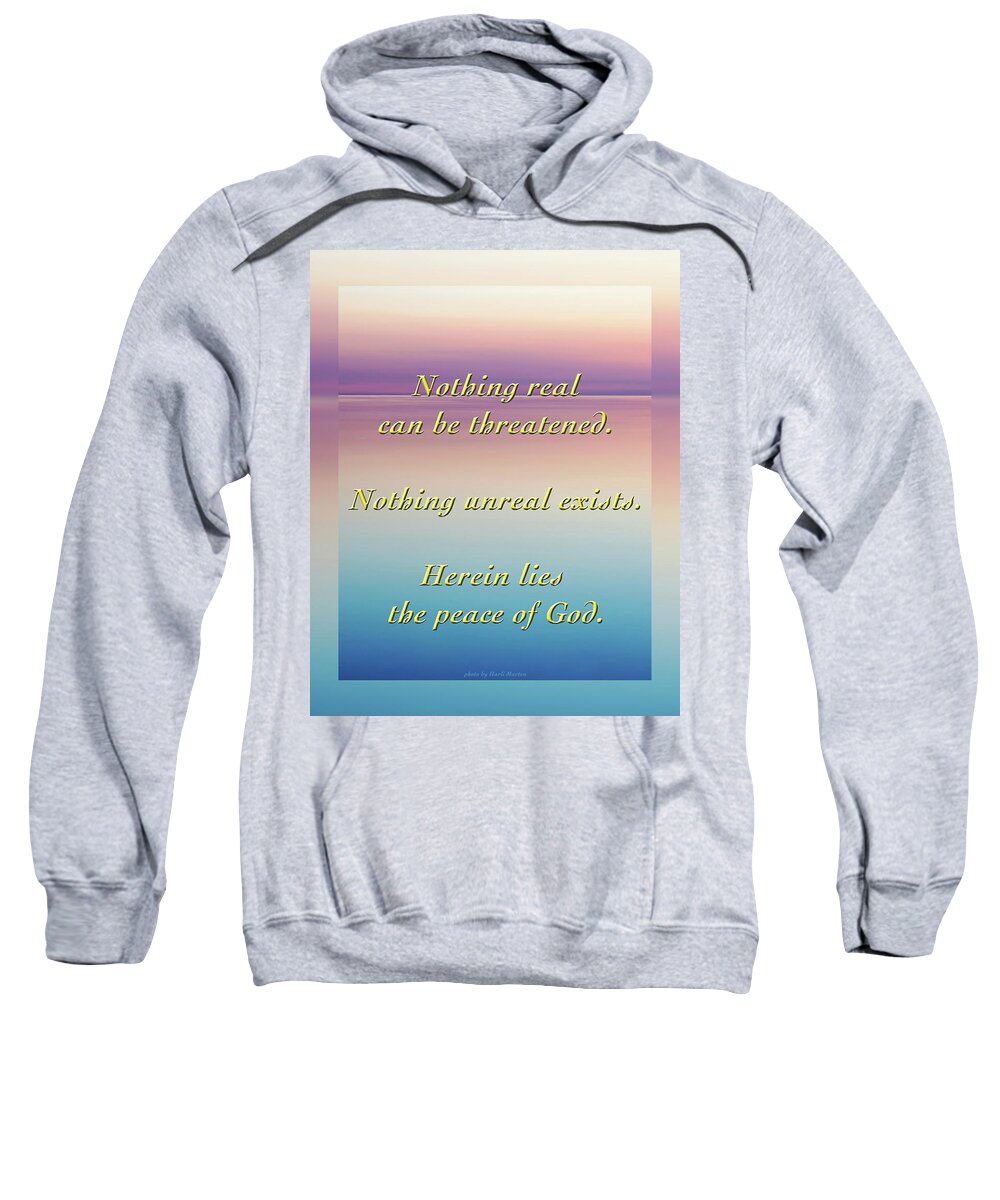 Acim Sweatshirt featuring the digital art A Course In Miracles 1 by John Vincent Palozzi