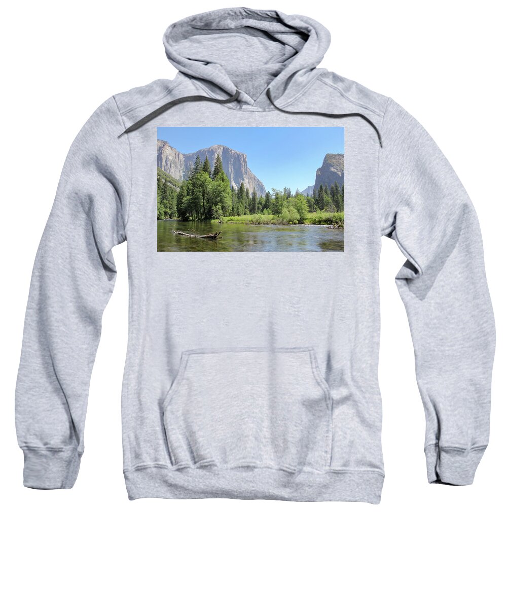 Bridalveil Meadow Sweatshirt featuring the photograph A Log in the River by Robert Carter