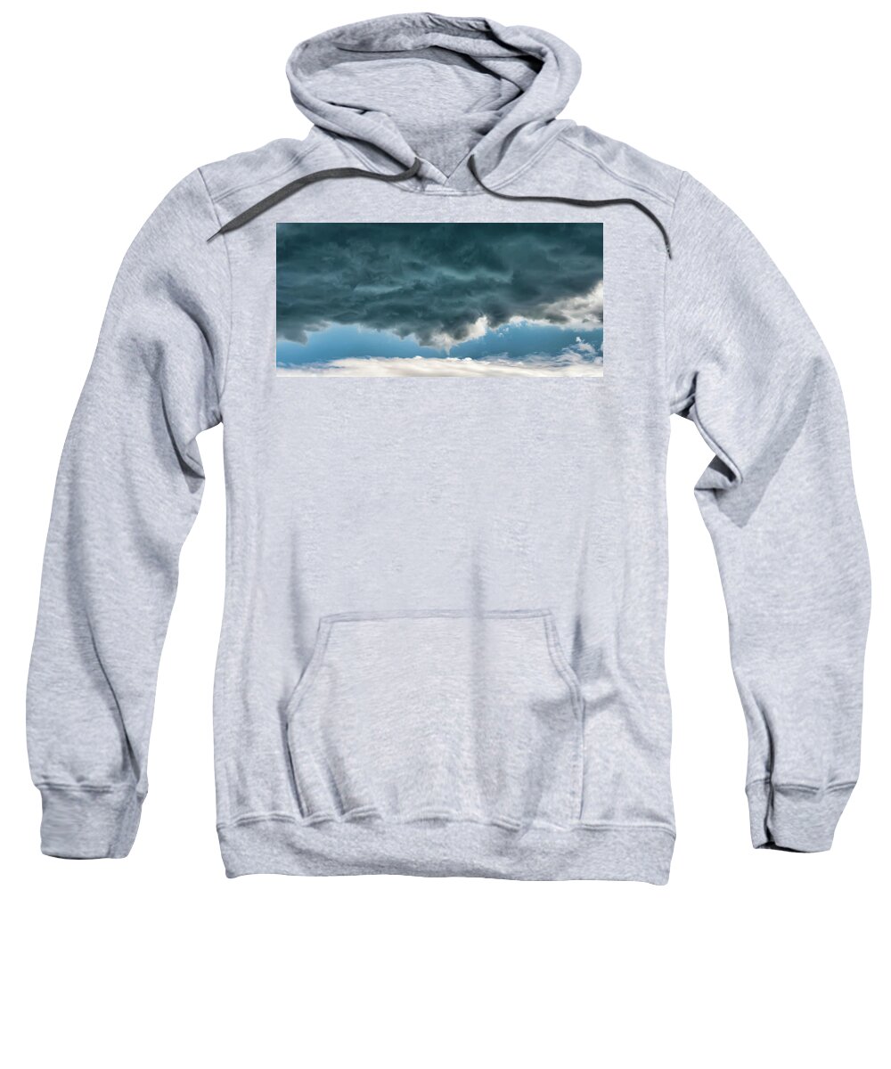 Cloud Sweatshirt featuring the photograph A Lot Of Anger Meets A Little Joy by Gary Slawsky