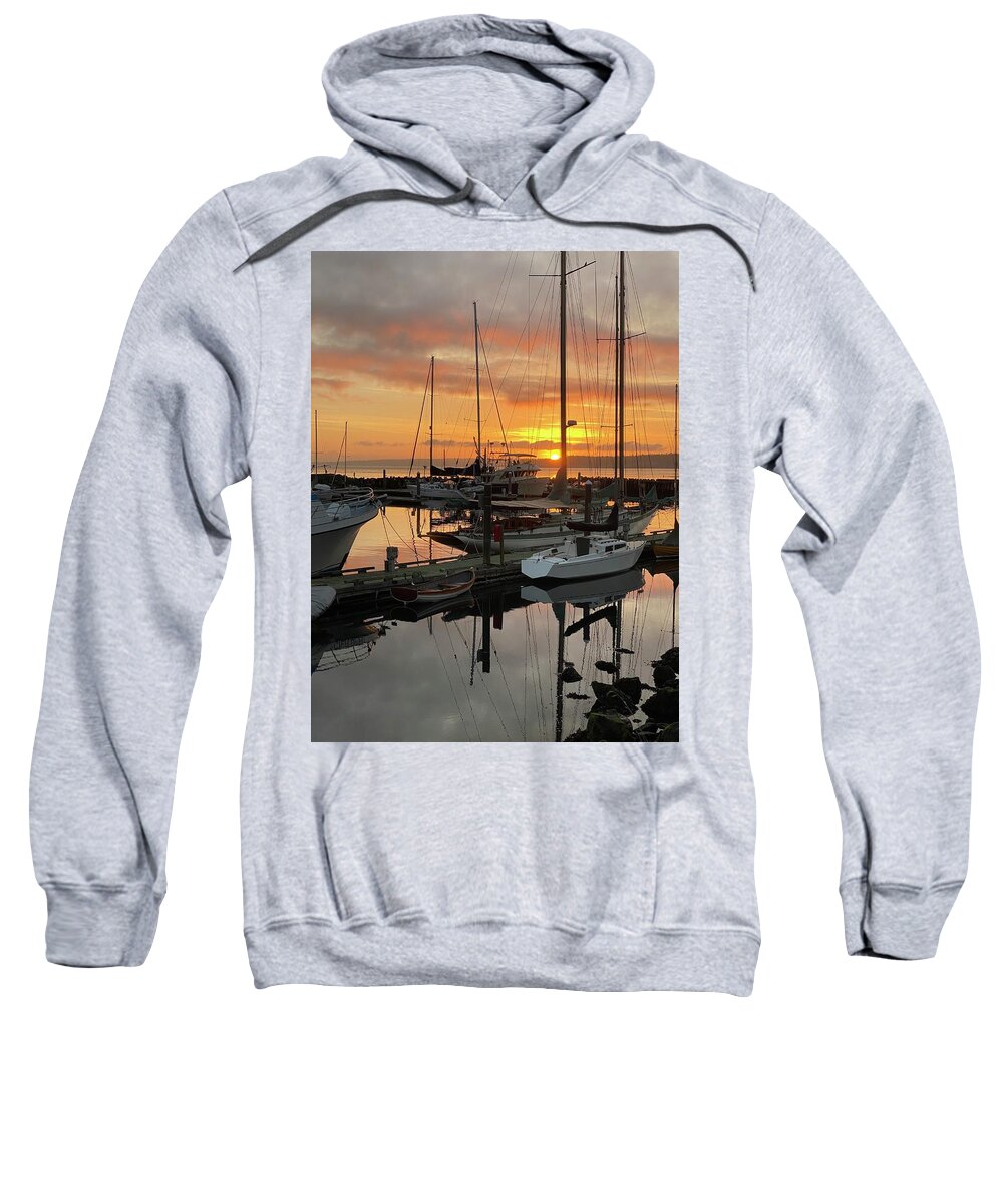 Sunrise Sweatshirt featuring the photograph A New Day by Jerry Abbott