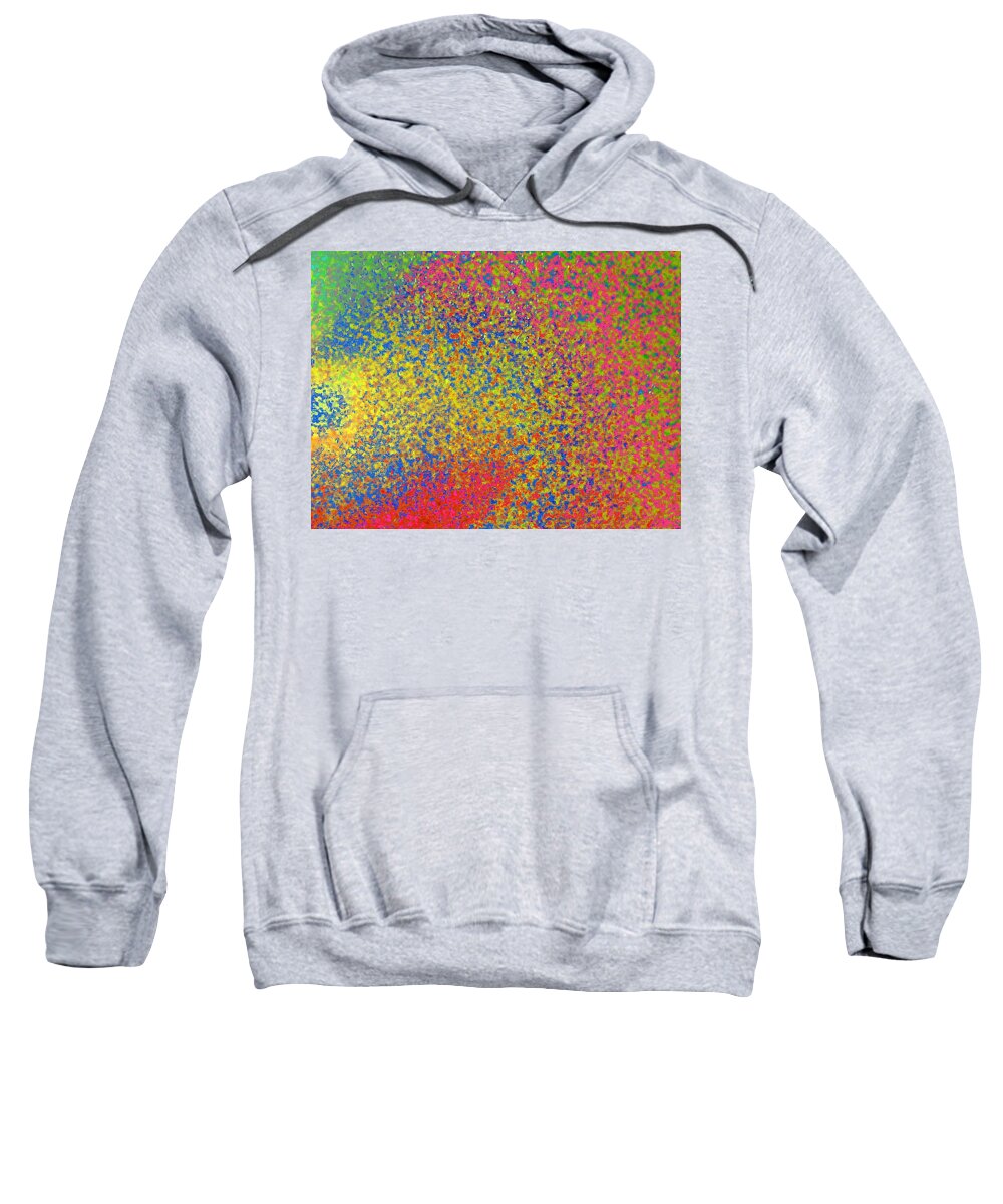 Abstract Sweatshirt featuring the digital art Abstract Exressionaryish #9 by T Oliver