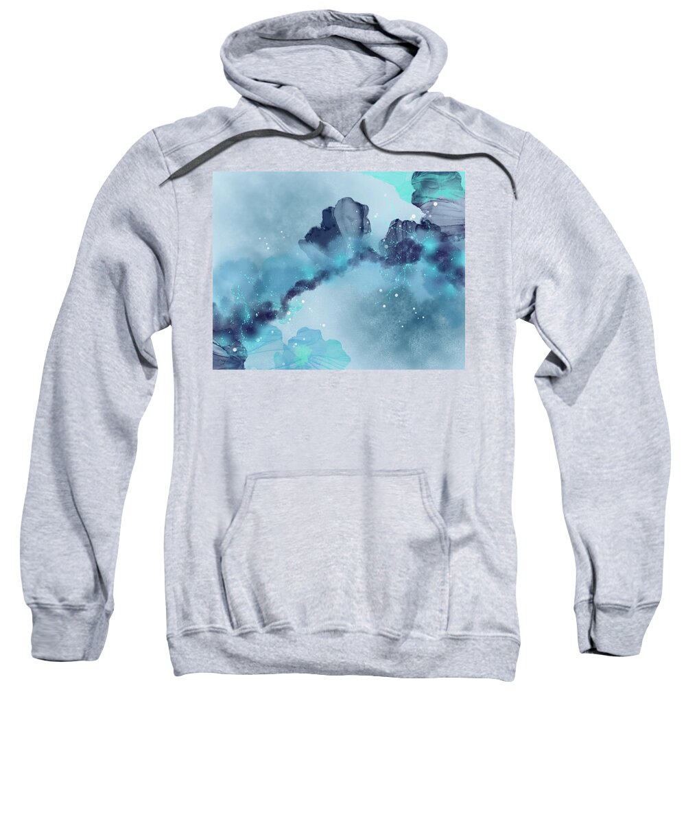 Abstract Sweatshirt featuring the painting Abstract Harmony by Art by Gabriele